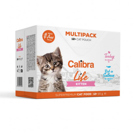 CALIBRA CAT LIFE POUCH KITTEN MULTIPACK 12X85GR