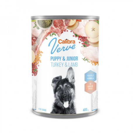 CALIBRA DOG GF VERVE SENIOR PAVO Y CORDERO CAJA 6X400GR