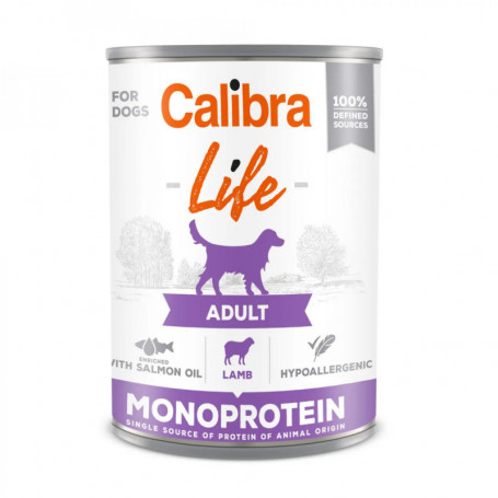 CALIBRA DOG LIFE LATA ADULT CORDERO 6X400GR