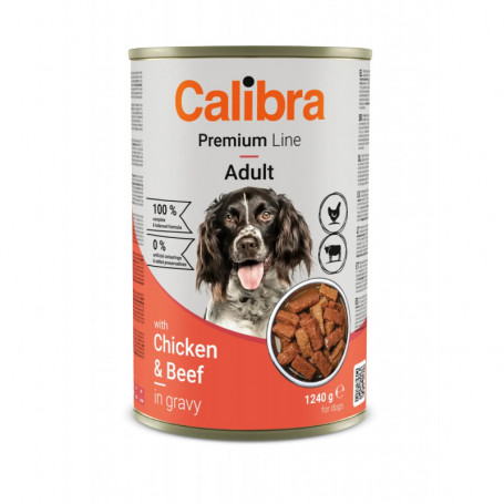 CALIBRA DOG PREMIUM CON POLLO Y VACUNO 12X1240G