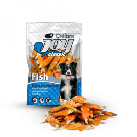 CALIBRA JOY DOG CLASSIC SLICE PESCADO POLLO 80GR