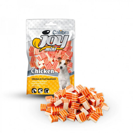 CALIBRA JOY DOG MINI SANDWICH BACALAO POLLO 70GR