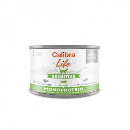 CALIBRA CAT LIFE LATA SENSITIVE CONEJO 6X200GR