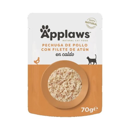 Applaws Cat Sobre Peguga De Pollo Y Filete De Atun
