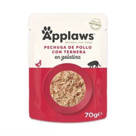 Applaws Cat Sobre Pollo Y Ternera En Gelatina
