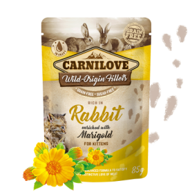 CARNILOVE CAT POUCH CONEJO 24X85GR
