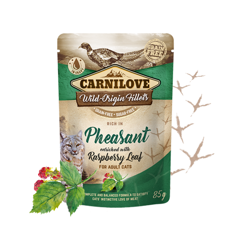 CARNILOVE CAT POUCH FAISAN 24X85GR