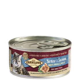CARNILOVE FELINE ADULT PAVO SALMON CAJA 12X100GR