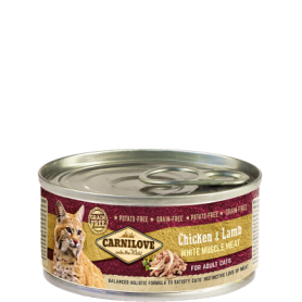 CARNILOVE FELINE ADULT POLLO CORDERO CAJA 12X100GR