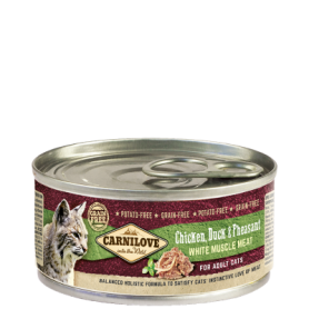 CARNILOVE FELINE ADULT POLLO PATO CAJA 12X100GR