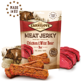 CARNILOVE TRUE FRESH DOG BARRITAS DE POLLO Y JABALI 12X100GR