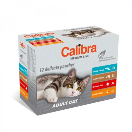 Calibra Cat Adult Pouch Pato Pollo Caja