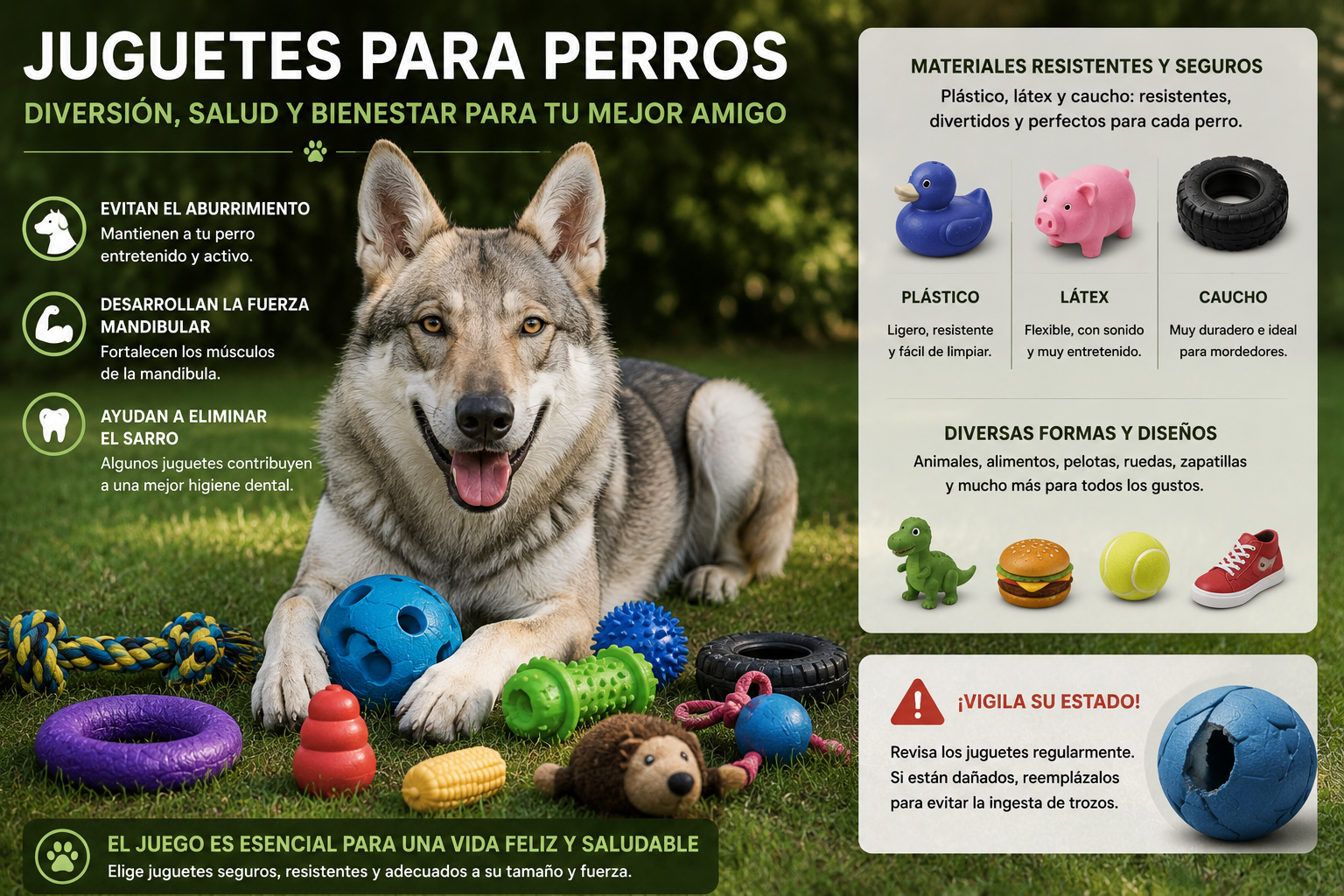 Juguetes para perros: diversión, salud y entretenimiento canino