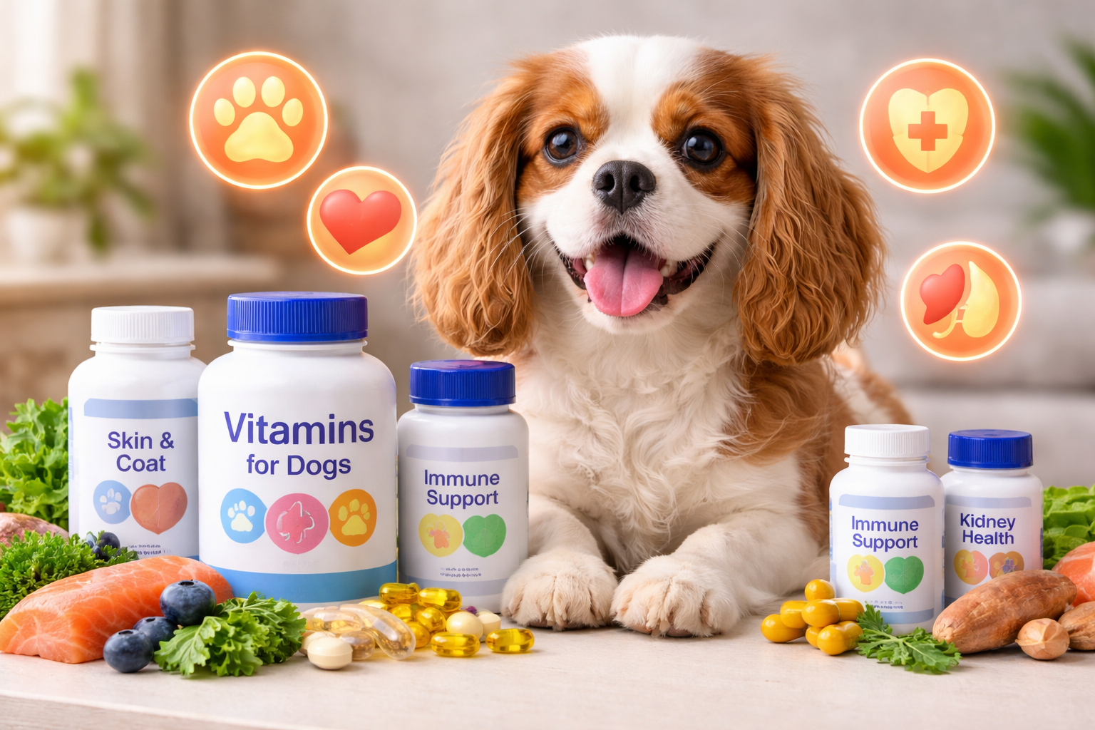Vitaminas y complementos para perros